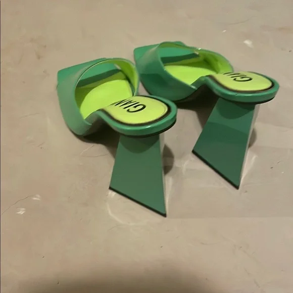 Gianni Bini Green Heeled Mules with Square-Toe Design - Picture 5 of 5